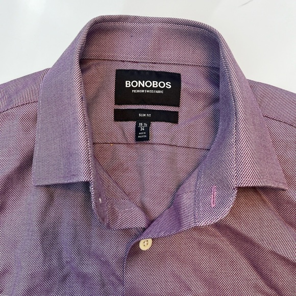 Bonobos Button Down Dress Shirt N107-7 - Picture 3 of 7